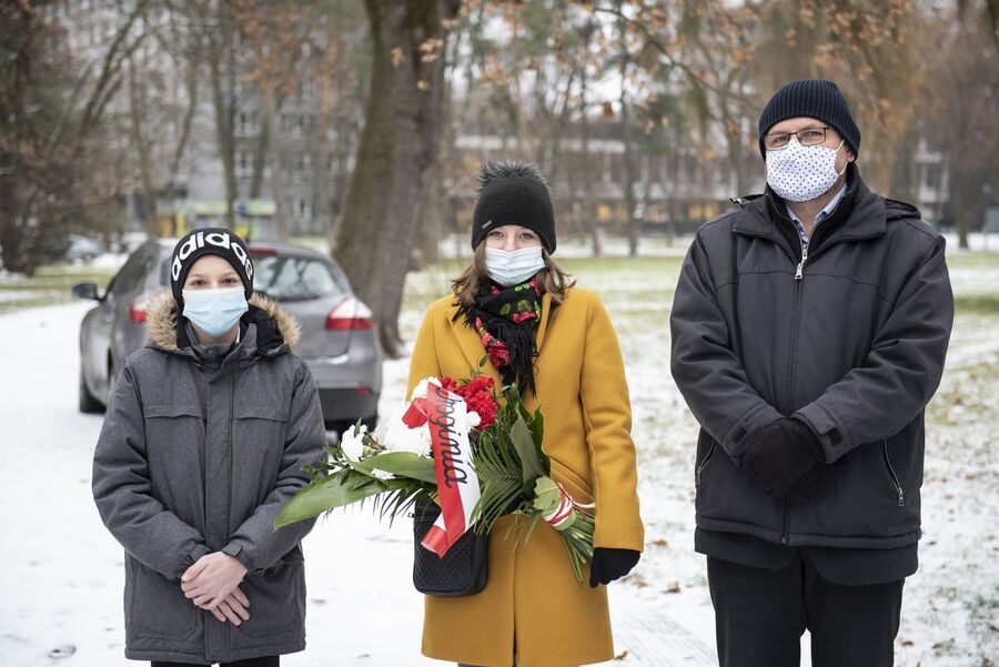 10.12.2020. Krakowska uroczystość w przeddzień rocznicy śmierci gen. Maczka. Fot. Agnieszka Masłowska (IPN)