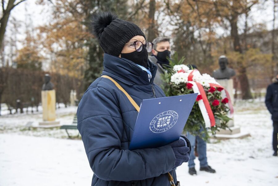 10.12.2020. Krakowska uroczystość w przeddzień rocznicy śmierci gen. Maczka. Fot. Agnieszka Masłowska (IPN)