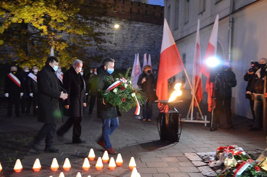 13.12.2020 w Krakowie uczczono ofiary stanu wojennego. Fot. Janusz Ślęzak (IPN)