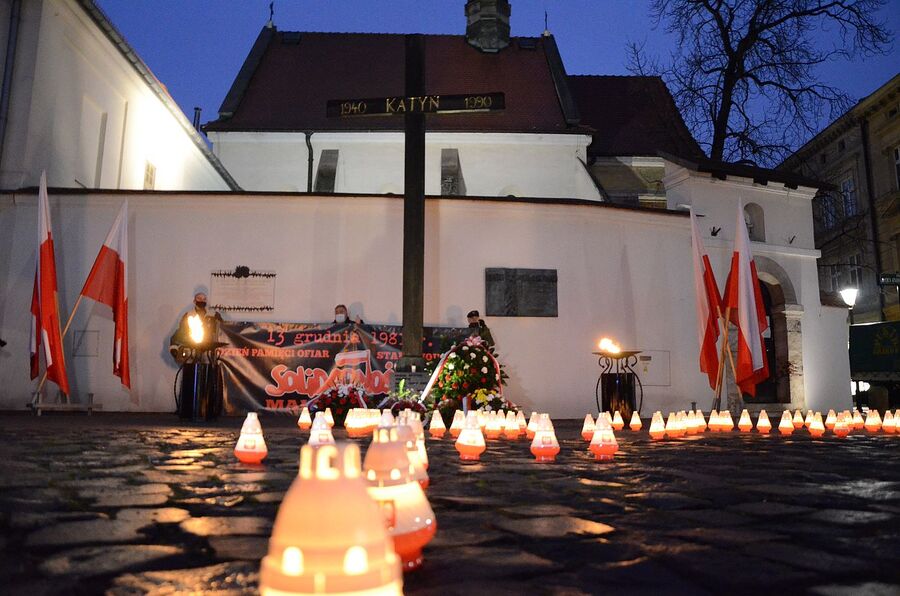 13.12.2020 w Krakowie uczczono ofiary stanu wojennego. Fot. Janusz Ślęzak (IPN)