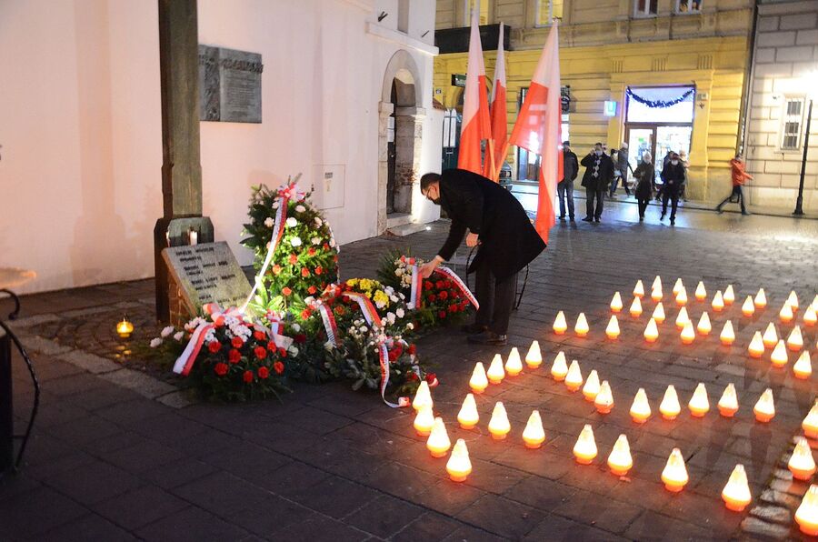 13.12.2020 w Krakowie uczczono ofiary stanu wojennego. Fot. Janusz Ślęzak (IPN)