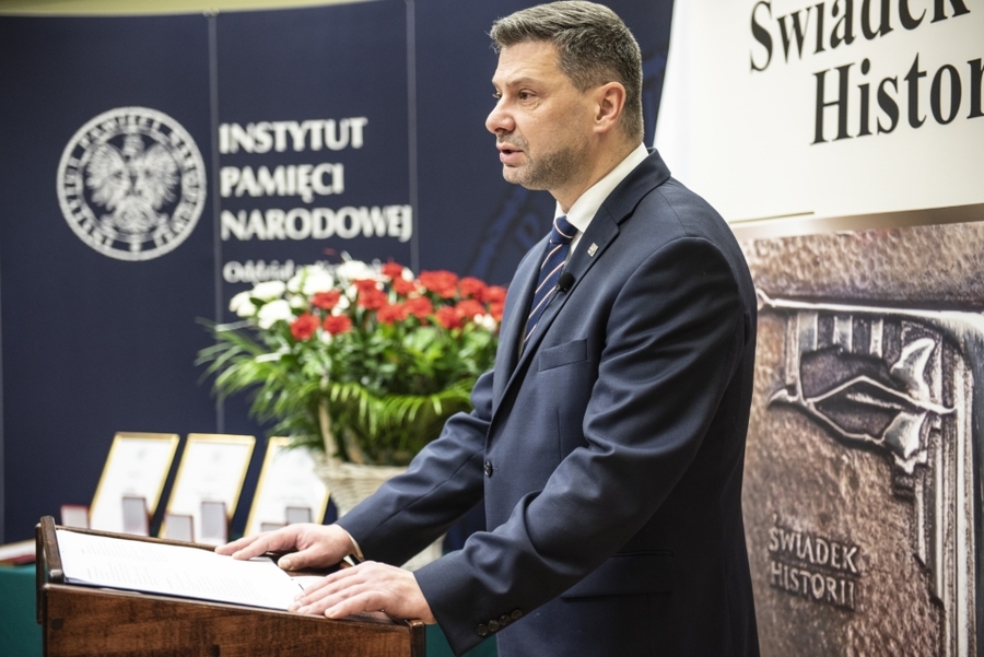 Kraków, 21.12.2020. Ogłoszenie laureatów IX edycji nagrody Świadek Historii. Fot. Agnieszka Masłowska (IPN)