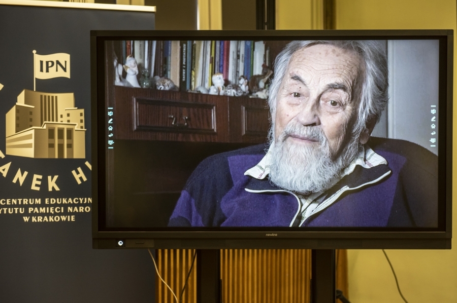 Kraków, 21.12.2020. Ogłoszenie laureatów IX edycji nagrody Świadek Historii. Fot. Agnieszka Masłowska (IPN)