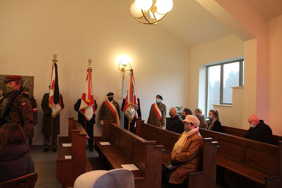 5.01.2021 w Olkuszu pochowano mjr. Bolesława Gądka „Rysia”. Fot. Michał Masłowski (IPN)