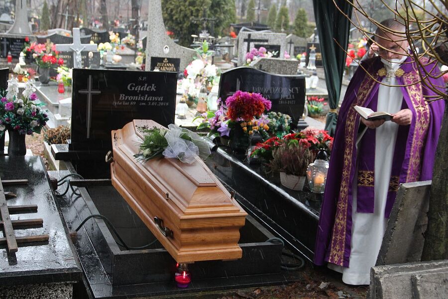 5.01.2021 w Olkuszu pochowano mjr. Bolesława Gądka „Rysia”. Fot. Michał Masłowski (IPN)