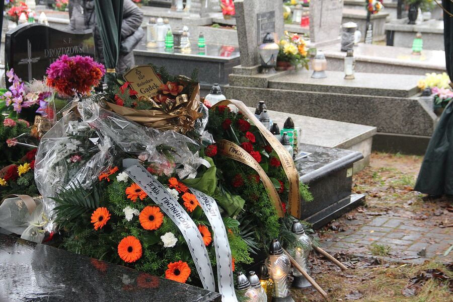 5.01.2021 w Olkuszu pochowano mjr. Bolesława Gądka „Rysia”. Fot. Michał Masłowski (IPN)