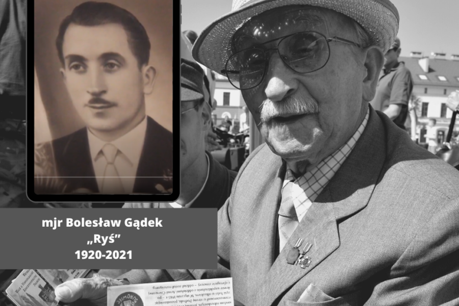 Mjr Bolesław Gądek „Ryś” (1920-2021)