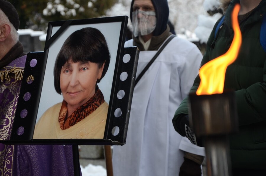 Uroczystość pogrzebowa śp. Aleksandry Szemioth. fot. Żaneta Wierzgacz IPN