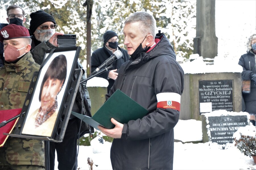 Uroczystość pogrzebowa śp. Aleksandry Szemioth. fot. Żaneta Wierzgacz IPN