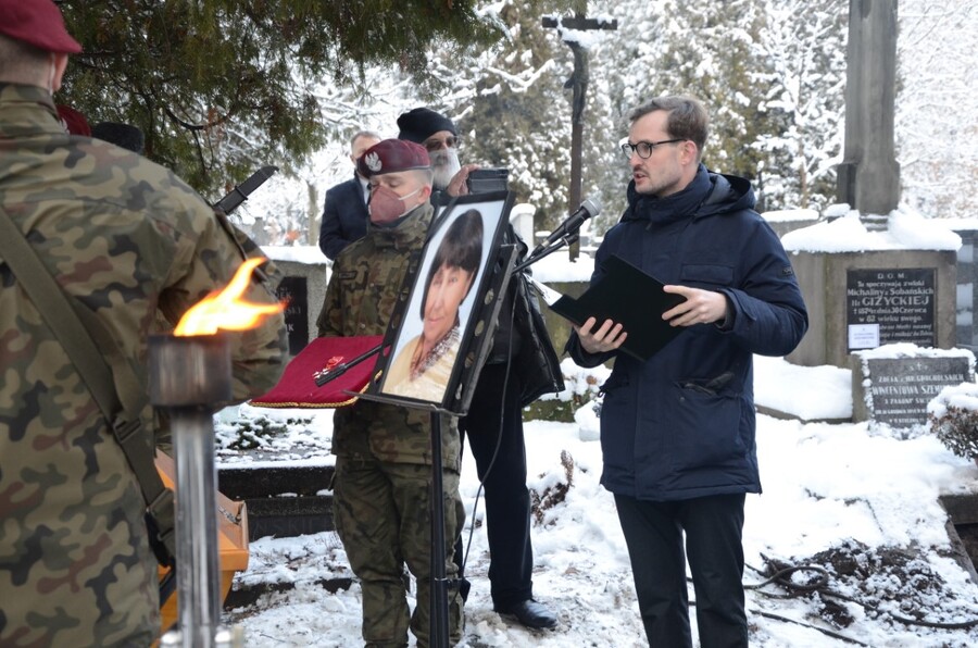 Uroczystość pogrzebowa śp. Aleksandry Szemioth. fot. Żaneta Wierzgacz IPN