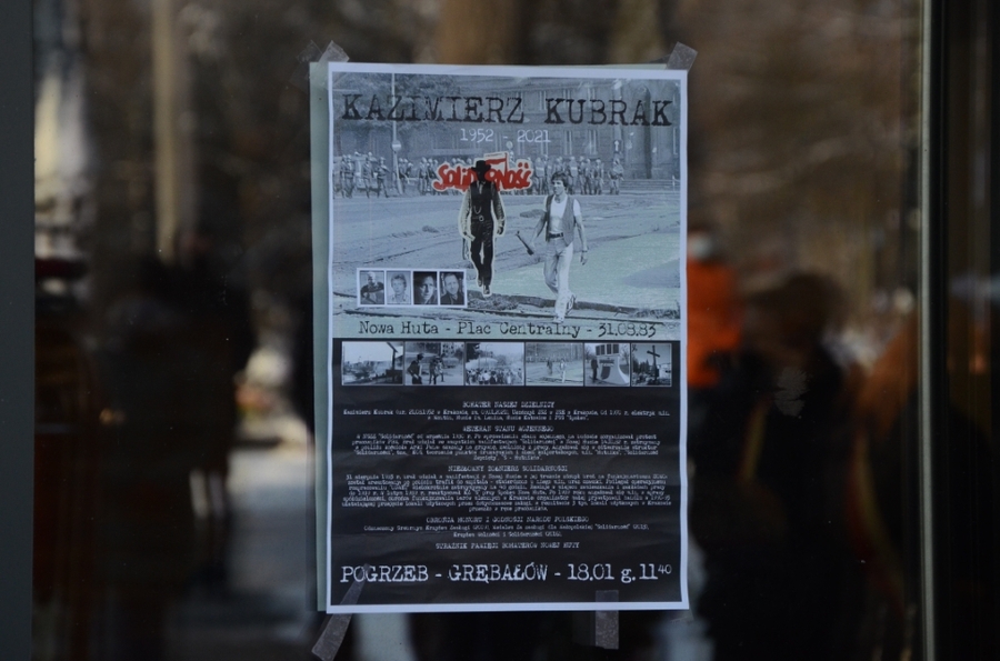 Kraków, 18.01.2021. Uroczystości pogrzebowe Kazimierza Kubraka. Fot. Janusz Ślęzak (IPN)