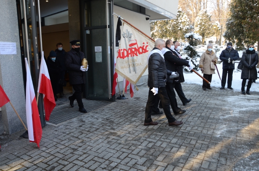 Kraków, 18.01.2021. Uroczystości pogrzebowe Kazimierza Kubraka. Fot. Janusz Ślęzak (IPN)