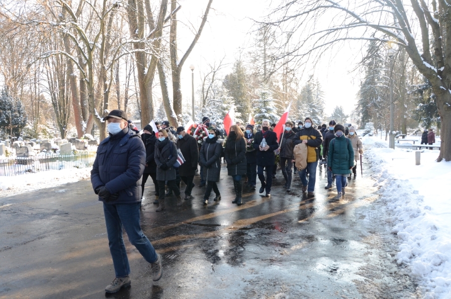 Kraków, 18.01.2021. Uroczystości pogrzebowe Kazimierza Kubraka. Fot. Janusz Ślęzak (IPN)