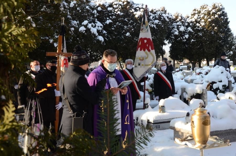 Kraków, 18.01.2021. Uroczystości pogrzebowe Kazimierza Kubraka. Fot. Janusz Ślęzak (IPN)