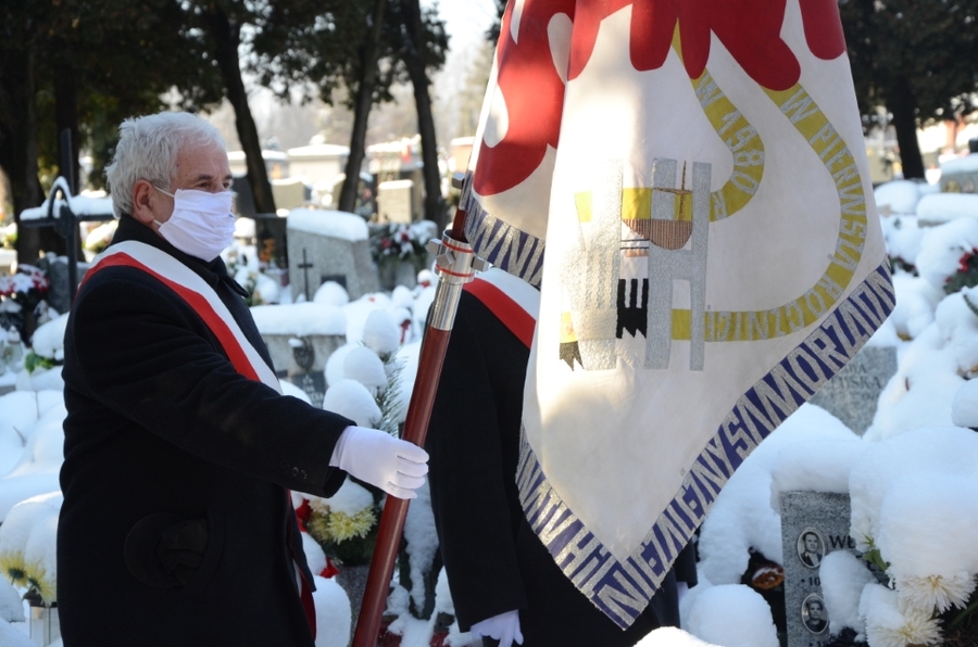 Kraków, 18.01.2021. Uroczystości pogrzebowe Kazimierza Kubraka. Fot. Janusz Ślęzak (IPN)