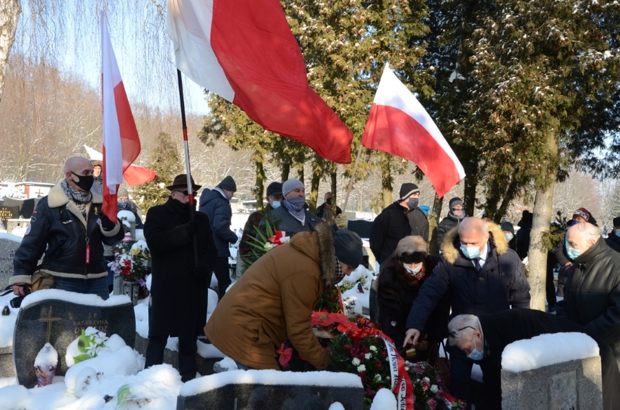 Kraków, 18.01.2021. Uroczystości pogrzebowe Kazimierza Kubraka. Fot. Janusz Ślęzak (IPN)