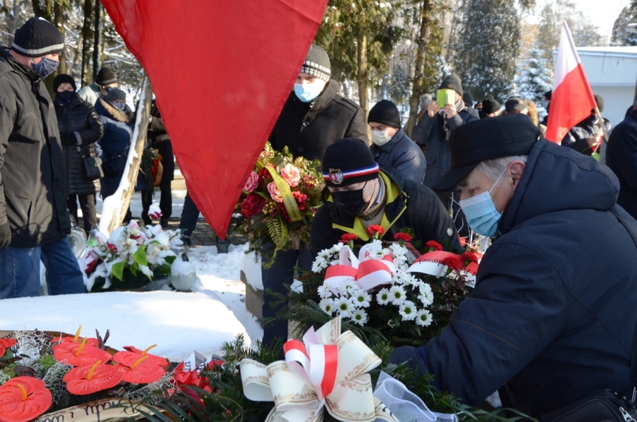 Kraków, 18.01.2021. Uroczystości pogrzebowe Kazimierza Kubraka. Fot. Janusz Ślęzak (IPN)