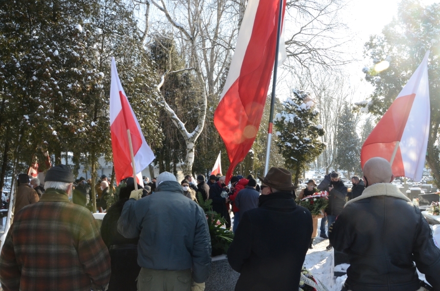 Kraków, 18.01.2021. Uroczystości pogrzebowe Kazimierza Kubraka. Fot. Janusz Ślęzak (IPN)