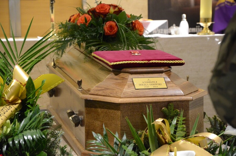 Pożegnanie Andrzeja Ossowskiego - fot. Żaneta Wierzgacz IPN