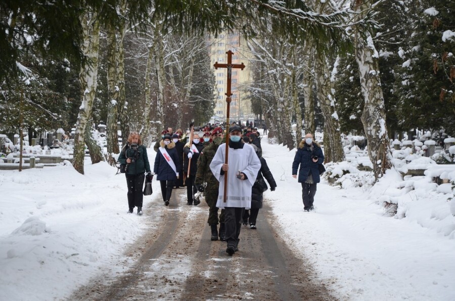 Pożegnanie Andrzeja Ossowskiego - fot. Żaneta Wierzgacz IPN