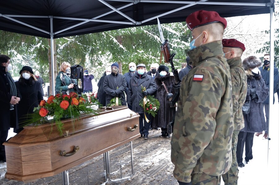 Pożegnanie Andrzeja Ossowskiego - fot. Żaneta Wierzgacz IPN