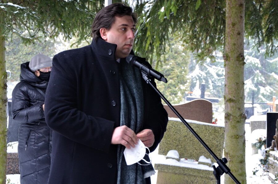 Pożegnanie Andrzeja Ossowskiego - fot. Żaneta Wierzgacz IPN