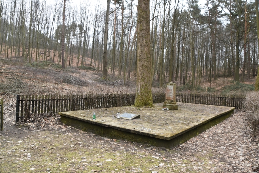 Wolbrom. Mogiła ofiar Holokaustu przed remontem