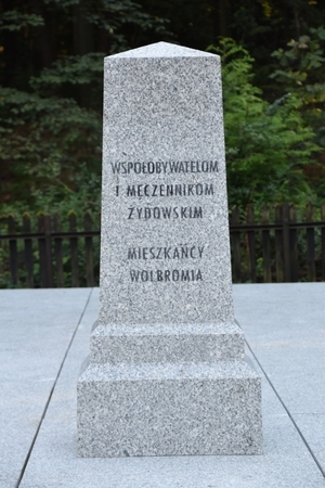 Odnowiona mogiła ofiar Holokaustu w Wolbromiu. Fot. IPN