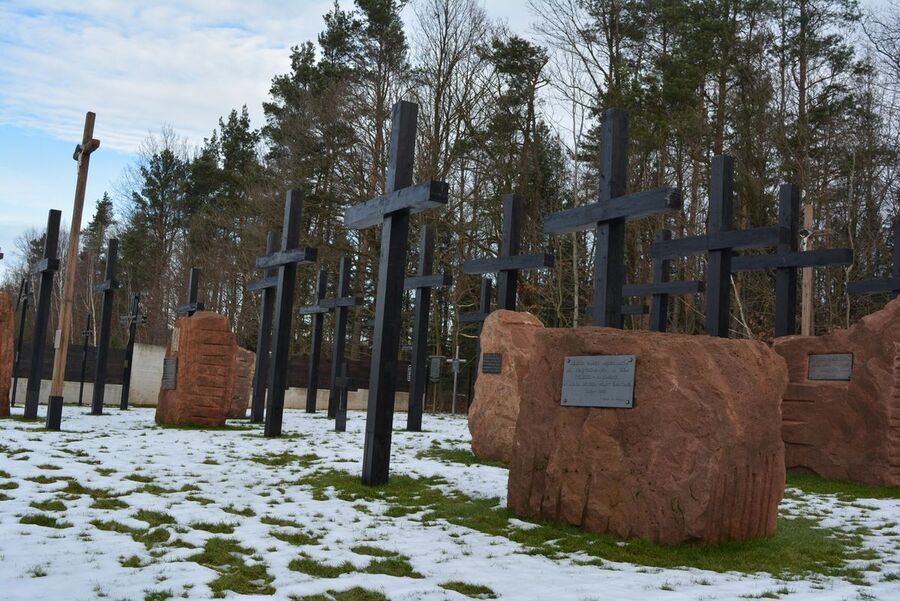 22.01.2021. Wizyta wiceprezesa IPN dr. Mateusza Szpytmy w Mauzoleum Martyrologii Wsi Polskich w Michniowie. Fot. Katarzyna Pronobis (IPN)