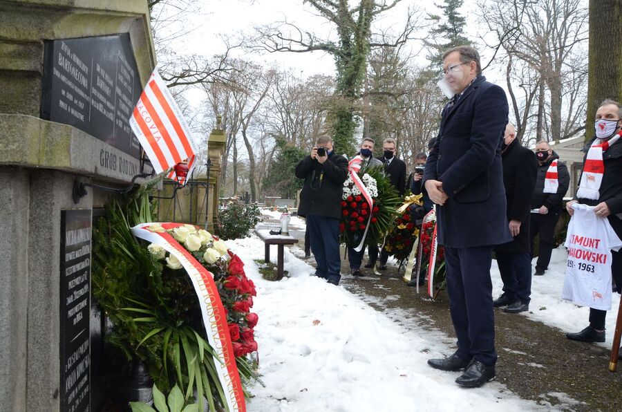 23.01.2021 w Krakowie uczczono 130. rocznicę urodzin Zygmunta Nowakowskiego. Fot. Janusz Ślęzak (IPN)