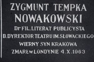 23.01.2021 w Krakowie uczczono 130. rocznicę urodzin Zygmunta Nowakowskiego. Fot. Janusz Ślęzak (IPN)