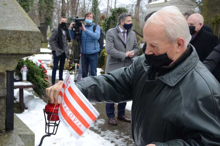 23.01.2021 w Krakowie uczczono 130. rocznicę urodzin Zygmunta Nowakowskiego. Fot. Janusz Ślęzak (IPN)
