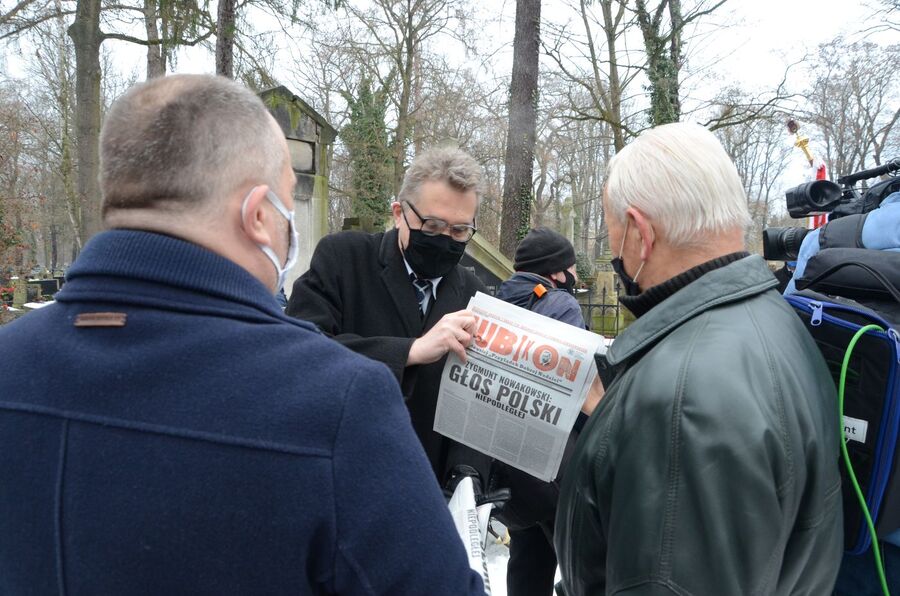 23.01.2021 w Krakowie uczczono 130. rocznicę urodzin Zygmunta Nowakowskiego. Fot. Janusz Ślęzak (IPN)
