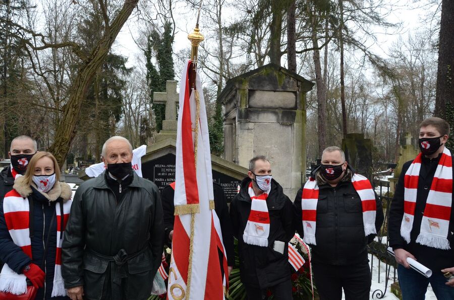 23.01.2021 w Krakowie uczczono 130. rocznicę urodzin Zygmunta Nowakowskiego. Fot. Janusz Ślęzak (IPN)