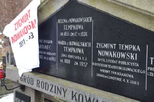 23.01.2021 w Krakowie uczczono 130. rocznicę urodzin Zygmunta Nowakowskiego. Fot. Janusz Ślęzak (IPN)