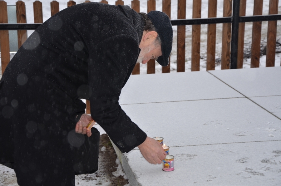 25.01.2021. Uroczystość na odnowionym cmentarzu ofiar Holokaustu w Wolbromiu. Fot. Janusz Ślęzak (IPN)