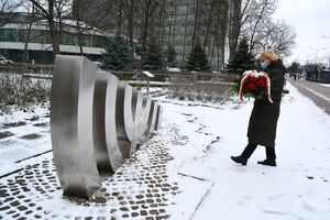 27.01.2021 w Kielcach upamiętniono ofiary Holokaustu. Fot. Katarzyna Pronobis (IPN)