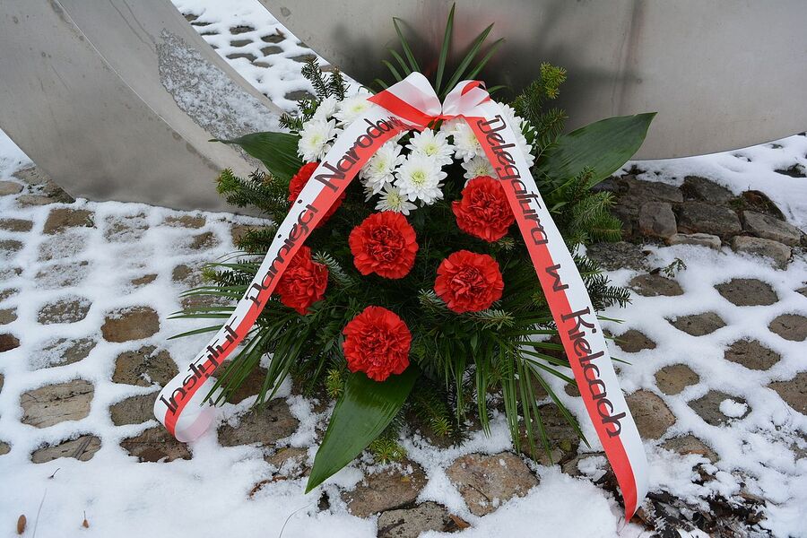 27.01.2021 w Kielcach upamiętniono ofiary Holokaustu. Fot. Katarzyna Pronobis (IPN)