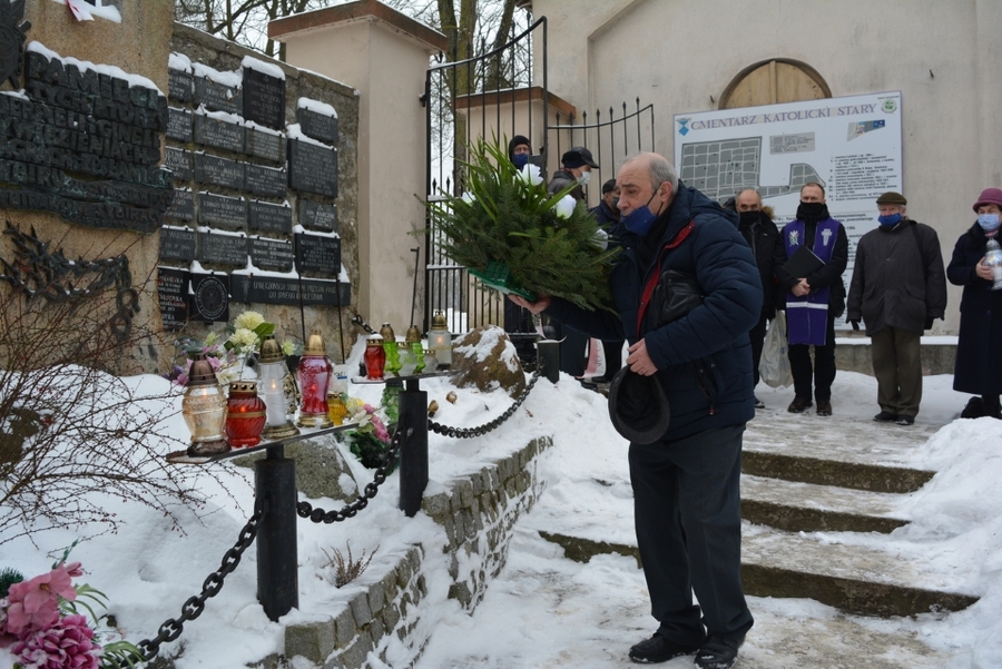 10.02.2021 w Kielcach upamiętniono ofiary pierwszej masowej deportacji na Syberię. Fot. Katarzyna Pronobis (IPN)