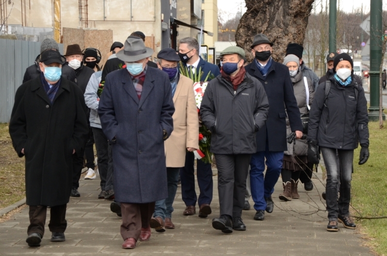 12.03.2021. Uroczystości w przeddzień 78. rocznicy likwidacji krakowskiego getta. Fot. Janusz Ślęzak (IPN)