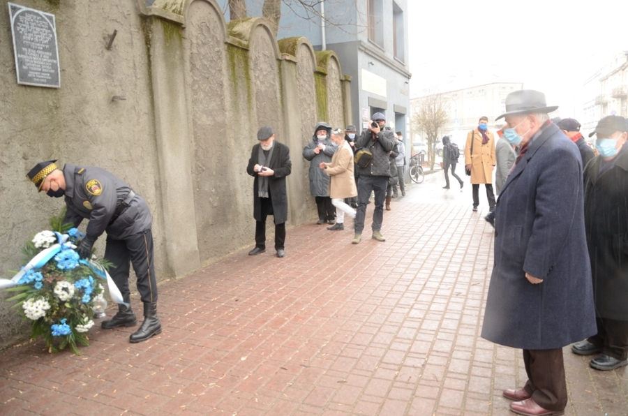 12.03.2021. Uroczystości w przeddzień 78. rocznicy likwidacji krakowskiego getta. Fot. Janusz Ślęzak (IPN)