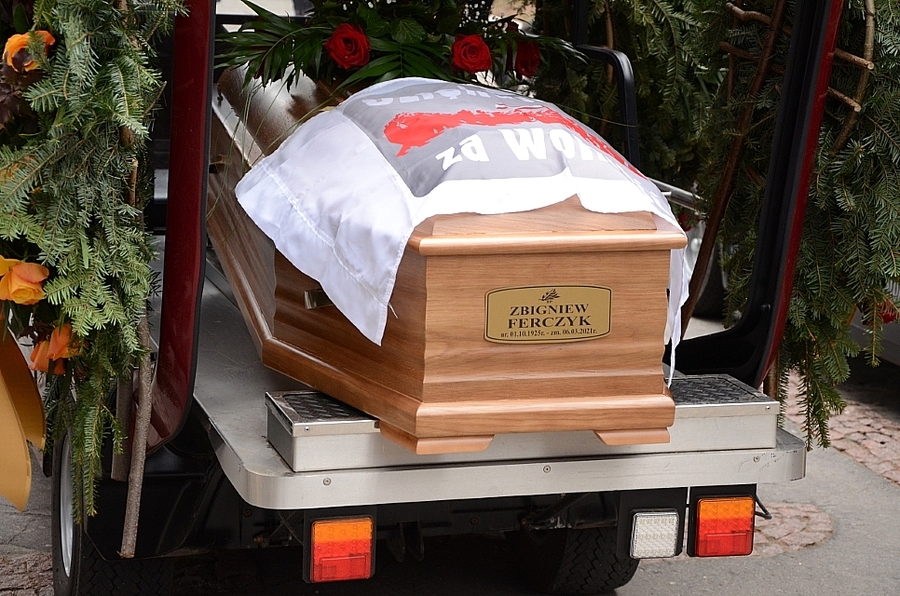 Kraków, 15.03.2021. Pogrzeb Zbigniewa Ferczyka. Fot. Janusz Ślęzak (IPN)