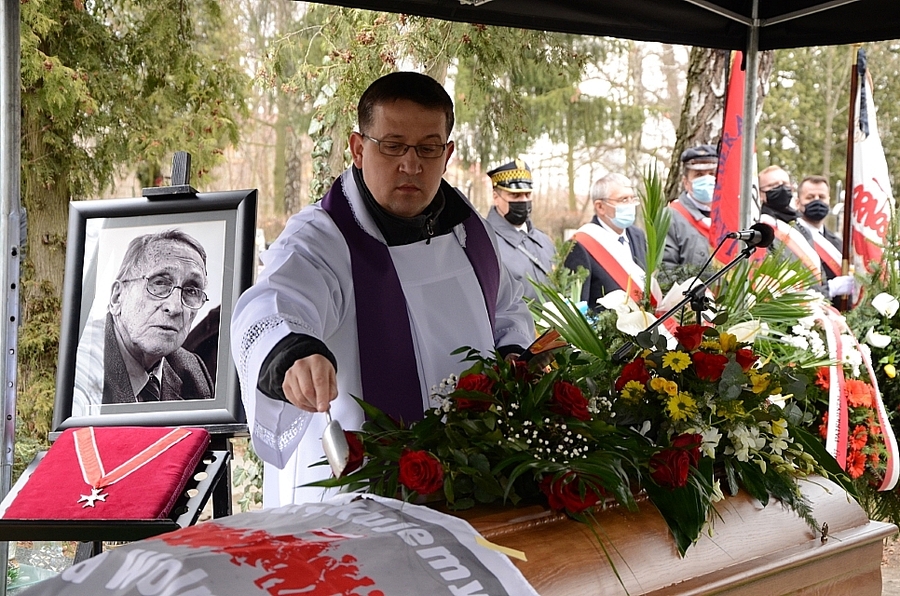 Kraków, 15.03.2021. Pogrzeb Zbigniewa Ferczyka. Fot. Janusz Ślęzak (IPN)