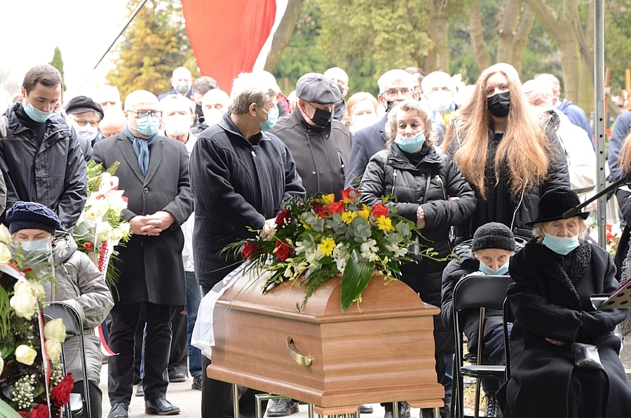 Kraków, 15.03.2021. Pogrzeb Zbigniewa Ferczyka. Fot. Janusz Ślęzak (IPN)