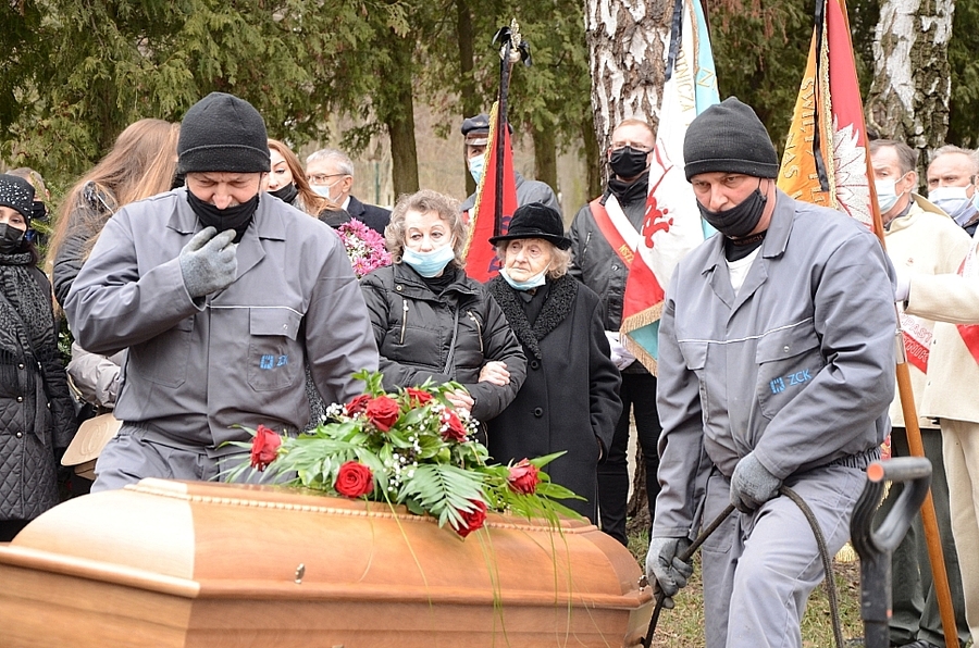Kraków, 15.03.2021. Pogrzeb Zbigniewa Ferczyka. Fot. Janusz Ślęzak (IPN)