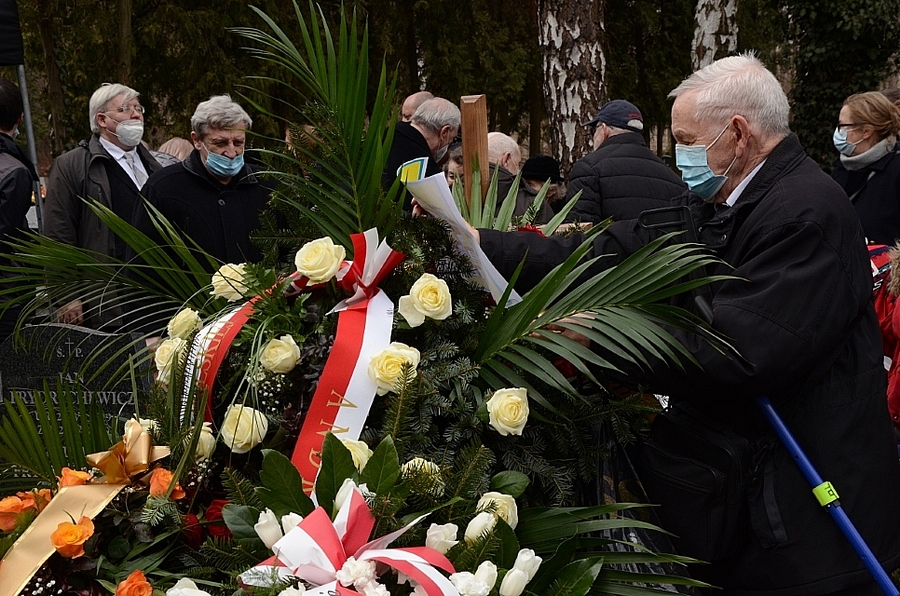 Kraków, 15.03.2021. Pogrzeb Zbigniewa Ferczyka. Fot. Janusz Ślęzak (IPN)