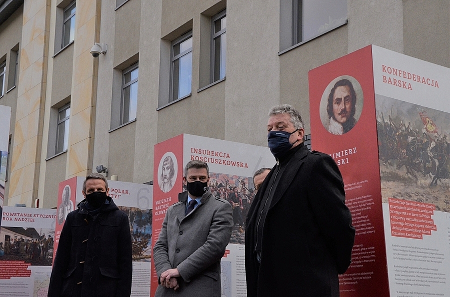 17.03.2021, Michałowice. Otwarcie wystawy „Polski gen wolności. 150 lat walk o Niepodległość”. Fot. Janusz Ślęzak (IPN)