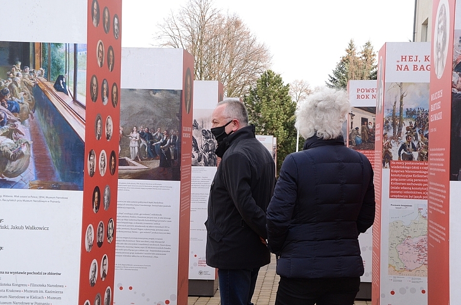 17.03.2021, Michałowice. Otwarcie wystawy „Polski gen wolności. 150 lat walk o Niepodległość”. Fot. Janusz Ślęzak (IPN)