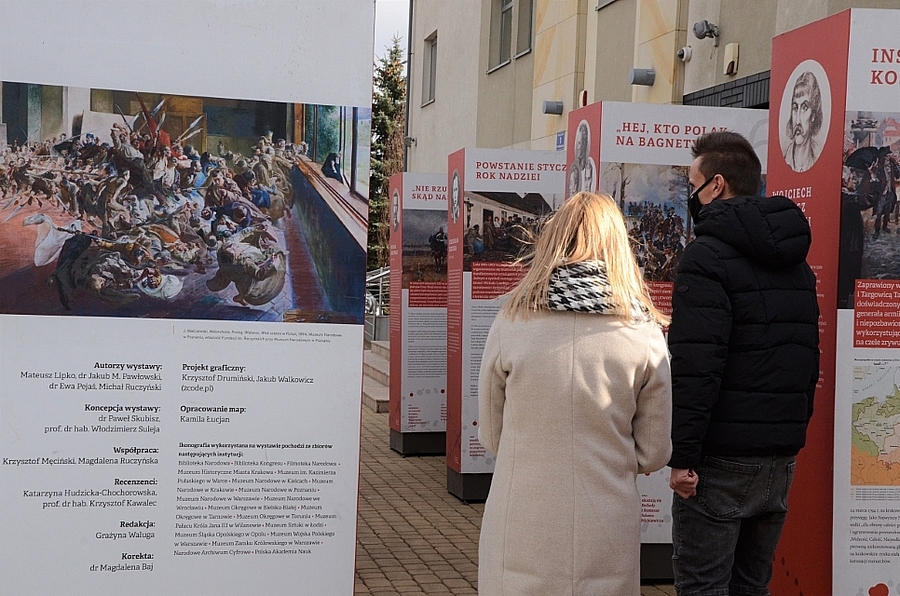 17.03.2021, Michałowice. Otwarcie wystawy „Polski gen wolności. 150 lat walk o Niepodległość”. Fot. Janusz Ślęzak (IPN)