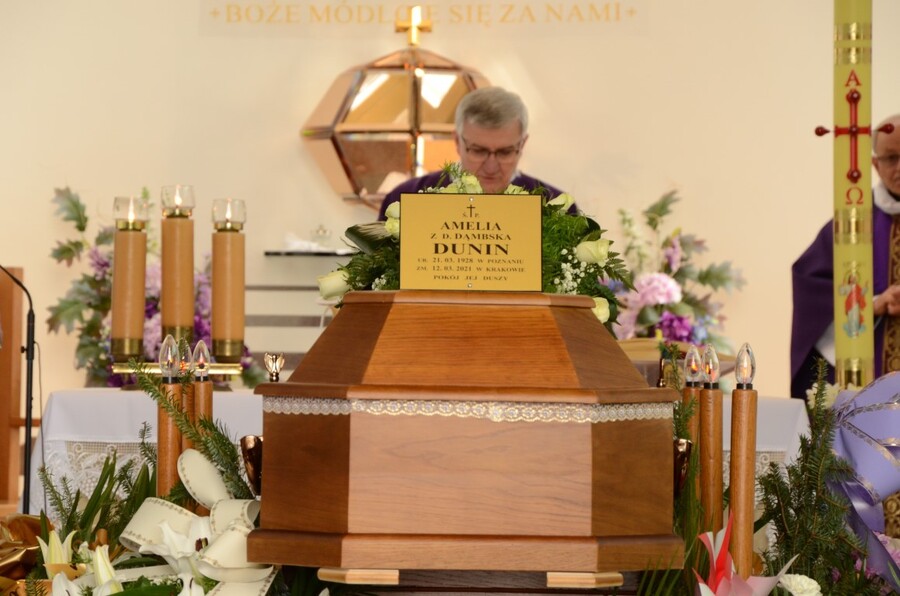 Uroczystości pogrzebowe śp. Amelii Dunin, fot. Żaneta Wierzgacz IPN